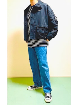 「ABU GARCIA（アブ・ガルシア）のアイテム（ジャケット/アウター）」を使った、かんべえさん（メンズ・170cm）の秋コーディネート