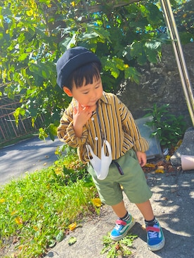 「shein」｜Yui さん（キッズ・80cm）の秋コーディネート