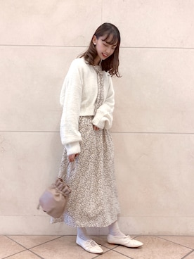 「Crisp（クリスプ）のアイテム（その他シューズ）」を使った、玲奈さん（レディース・157cm）の秋コーディネート