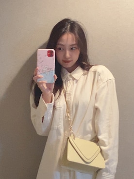 「MERCURYDUO（マーキュリーデュオ）のアイテム（ショルダーバッグ）」を使った、玲奈さん（レディース・160cm）の秋コーディネート
