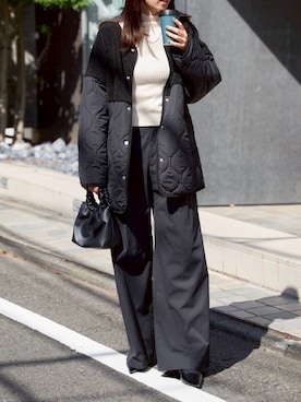 「アイテム（チノパンツ）」を使った、hisaさん（レディース・170cm）の秋コーディネート