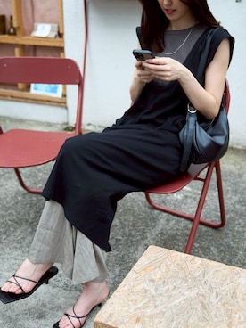 「アイテム（ワンピース/ドレス）」を使った、hisa170さん（レディース・170cm）の夏コーディネート