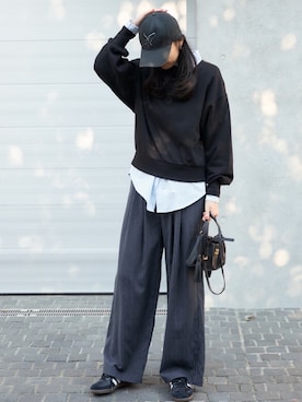 「アイテム（シューズ）」を使った、hisaさん（レディース・170cm）の秋コーディネート