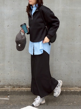 「アイテム（スニーカー）」を使った、hisaさん（レディース・170cm）の秋コーディネート