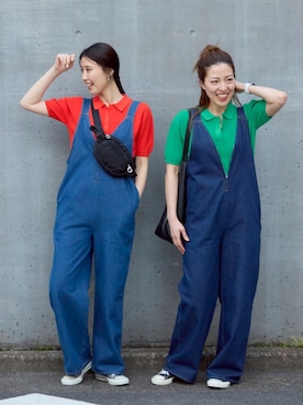 「TRIANGLE PALETTE（トライアングルパレット）のアイテム」を使った、hisa170さん（レディース・170cm）の夏コーディネート