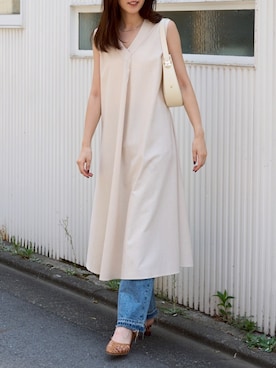 「アイテム（ワンピース）」を使った、hisa170さん（レディース・170cm）の夏コーディネート