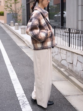 「オトナカジュアル」｜「アイテム（オールインワン・サロペット）」を使った、hisaさん（レディース・170cm）の冬コーディネート