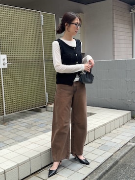 「TRIANGLE PALETTE（トライアングルパレット）のアイテム」を使った、hisaさん（レディース・170cm）の夏コーディネート