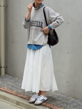 「adidas（アディダス）のサンバ OG / SAMBA OG / アディダスオリジナルス adidas Originals スニーカー（スニーカー）」を使った、hisaさん（レディース・170cm）の秋コーディネート