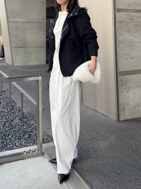 「アイテム（マウンテンパーカー）」を使った、HISAさん（レディース・170cm）の秋コーディネート