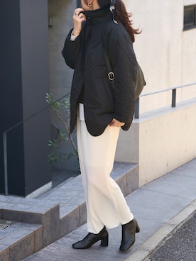 「アイテム（その他アウター）」を使った、hisaさん（レディース・170cm）の秋コーディネート