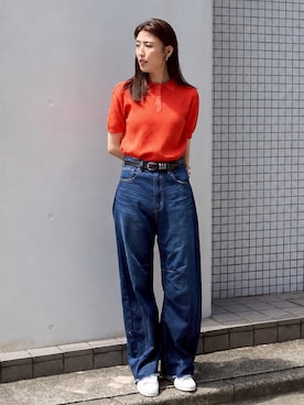 「TRIANGLE PALETTE（トライアングルパレット）のアイテム」を使った、hisaさん（レディース・170cm）の夏コーディネート