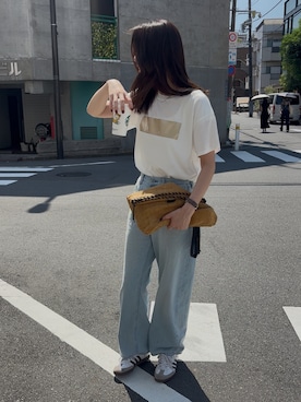 「TRIANGLE PALETTE（トライアングルパレット）のアイテム」を使った、hisa170さん（レディース・170cm）の夏コーディネート