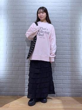 「アイテム（スウェット）」を使った、るりこさん（レディース・154cm・20代）の秋コーディネート