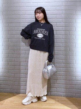 「アイテム（スウェット）」を使った、るりこさん（レディース・154cm・20代）の秋コーディネート