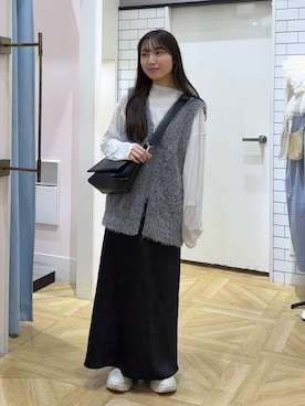 「LOWRYS FARM（ローリーズファーム）のアイテム（スニーカー）」を使った、るりこさん（レディース・154cm）の秋コーディネート