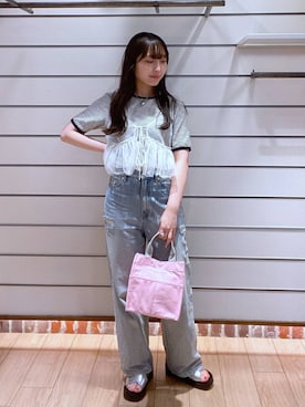 「アイテム（その他トップス）」を使った、るりこさん（レディース・154cm・20代）の夏コーディネート