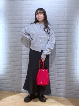 「アイテム（スウェット）」を使った、るりこさん（レディース・154cm・20代）の秋コーディネート