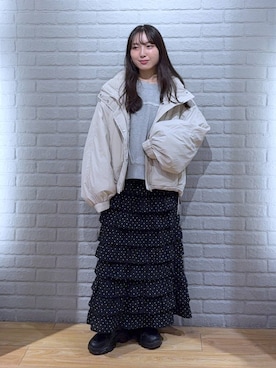 「アイテム（その他アウター）」を使った、るりこさん（レディース・154cm・20代）の秋コーディネート