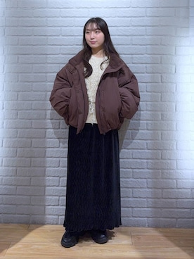 「アイテム（その他アウター）」を使った、るりこさん（レディース・154cm・20代）の秋コーディネート