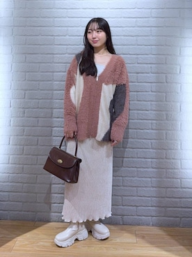 「LOWRYS FARM（ローリーズファーム）のアイテム（タンクトップ）」を使った、るりこさん（レディース・154cm）の秋コーディネート