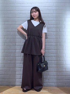 「アイテム（オールインワン・サロペット）」を使った、るりこさん（レディース・154cm・20代）の夏コーディネート