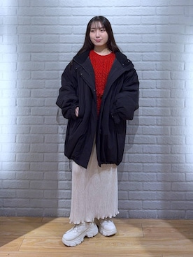 「アイテム（ポロシャツ）」を使った、るりこさん（レディース・154cm・20代）の秋コーディネート