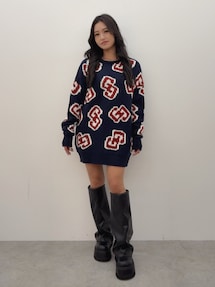 トップス gnu ROPÉ(ロペ) / ビルドネック華やかラメニット (トップス / ニット