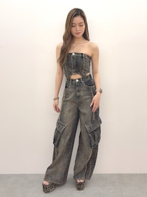 karina 　kiira キーラ　デニム　オールインワン　日本製 Lee リー ダンガリーズ つなぎ オールインワン ツナギ 定番