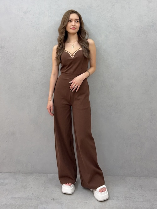 gyda 新作 クロスバインダーリブロンパース