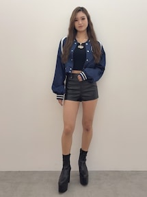 ハイウエストフェイクレザーショートパンツ｜ジェイダ（GYDA）公式通販