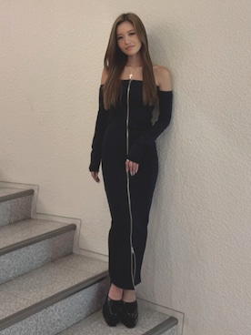 「GYDA（ジェイダ）のアイテム（パンプス）」を使った、KURENAさん（レディース・153cm）の秋コーディネート