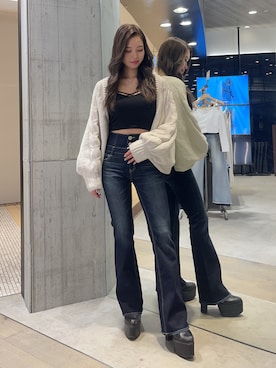 「アイテム（その他トップス）」を使った、KURENAさん（レディース・153cm）の春コーディネート