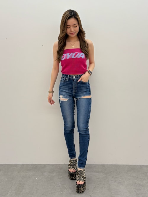 GYDA ニットベアトップス