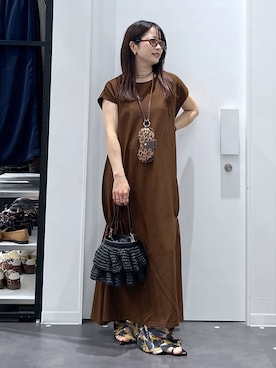 「アイテム（リング、その他）」を使った、emaさん（レディース・155cm）の夏コーディネート