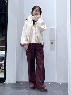 「アイテム（スリッポン）」を使った、emaさん（レディース・155cm・30代）の冬コーディネート