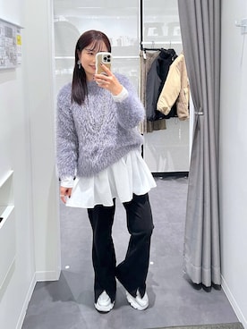 「アイテム（ピアス（両耳用））」を使った、emaさん（レディース・155cm・30代）の秋コーディネート