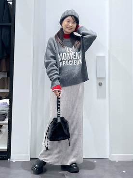 「アイテム（ハンドバッグ）」を使った、emaさん（レディース・155cm・30代）の冬コーディネート