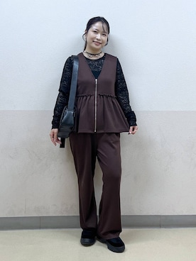 emaさん（レディース・155cm）の秋コーディネート