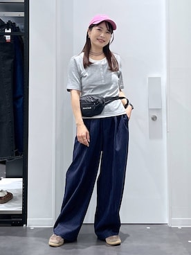 「LAKOLE（ラコレ）のステンレスアングルリング / 318547（リング、その他）」を使った、emaさん（レディース）の春コーディネート