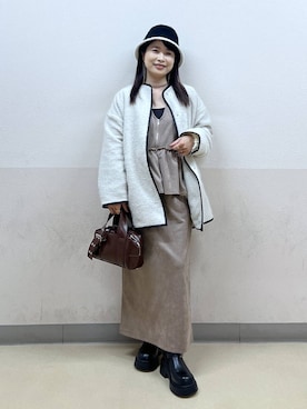 「アイテム（リング）」を使った、emaさん（レディース・155cm・30代）の秋コーディネート