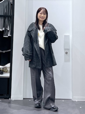 「アイテム（ピアス（両耳用））」を使った、emaさん（レディース・155cm・30代）の秋コーディネート