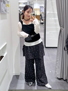 「LAKOLE（ラコレ）のアイテム」を使った、emaさん（レディース・155cm）の秋コーディネート