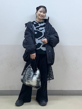 「アイテム（ピアス（両耳用））」を使った、emaさん（レディース・155cm・30代）の秋コーディネート