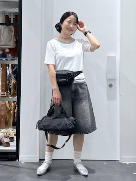 「LAKOLE（ラコレ）のアイテム」を使った、emaさん（レディース・155cm）の夏コーディネート