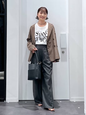 「アイテム（ジャケット/アウター）」を使った、emaさん（レディース・155cm・30代）の秋コーディネート