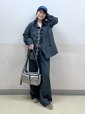 「アイテム（ピアス（両耳用））」を使った、emaさん（レディース・155cm・30代）の秋コーディネート
