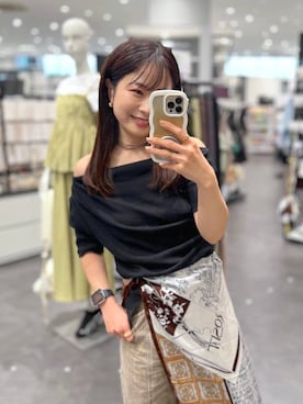 「リラックス」｜emaさん（レディース・155cm）の春コーディネート