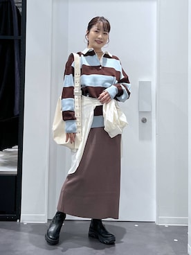 「アイテム（リング）」を使った、emaさん（レディース・155cm・30代）の秋コーディネート