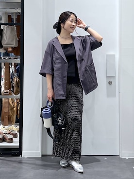 「アイテム（リング、その他）」を使った、emaさん（レディース・155cm）の夏コーディネート